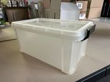 a large white box sitting on a counter in a store