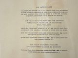 a close up of a menu with a picture of a woman