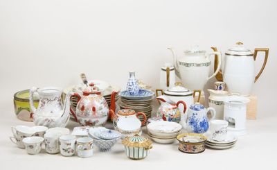many different types of tea and coffee cups and saucers