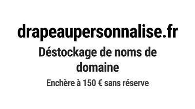 Nom de domaine drapeaupersonnalise.