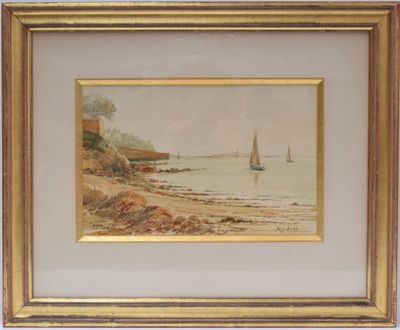 an image of a painting of a sailboat on the water