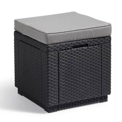 741 / Cube - Gris graphite - KETER - Résine de synthès…