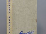 the front cover of a book with a blue writing on it