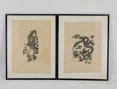 2 Gravures de l'artiste australien T. Muni - Vers les années…