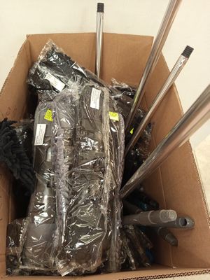 a cardboard box with a bunch of tools inside of it