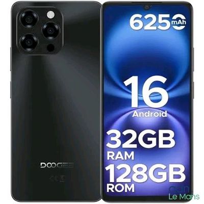 a black smartphone with a 64gb ram card next to it