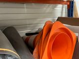 many different types of pipes in a storage area