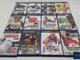 Les jaquettes des jeux vidéo sont toutes de couleurs et de tailles différentes