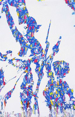 JONONE (né en 1963) La Liberté guidant le peuple Sérigraphie…