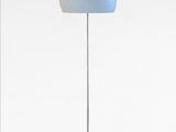 an image of a table lamp with a blue shade