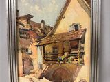 une image représentant un tableau d'une maison dans un village