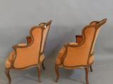 pair of french louis xv style armchairs in the manner of person