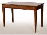 an image of a wooden table with two drawers