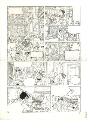 Les pages d'une bande dessinée regorgent de personnages de BD.