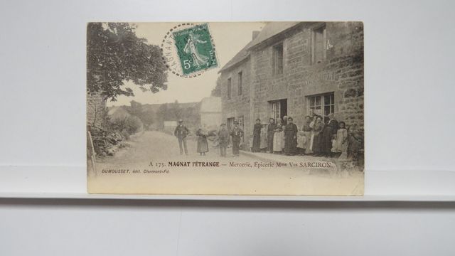Magnat-l’Étrange : Mercerie, Épicerie Mme Vve SARCIRON (Dumousset...