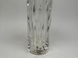 an image of a clear glass vase on a table