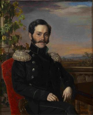 ROBERT SCHWEDE (1806-1871) Portrait of Pavel Petrovitch Meln…