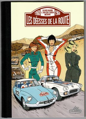 la couverture de *Les dés de la route*, sur laquelle figurent deux femmes et une voiture