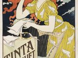 a poster advertising a concert in the style of a woman with red hair