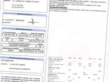 the receipt is in french and english on a white background