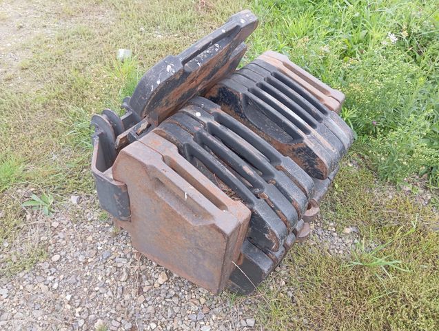 Jeu de masses avec porte masse pour tracteur