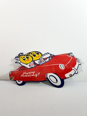 Plaque émaillée Esso moderne 28x52 cm - Photo 1