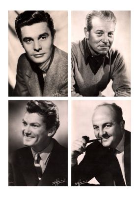 four black and white photos of a man smoking a cigarette