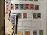 a picture of a refrigerator with a bunch of stamps on it
