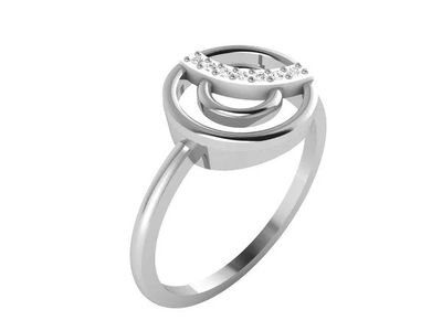 a close up of a silver ring with diamonds on a white background