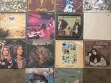 a lot of cds on the floor of this room