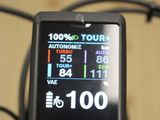 a close up view of a gps device on a bike