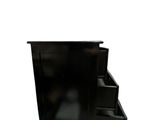 an image of a black dresser with three drawers
