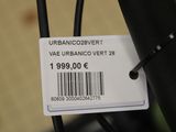 a label on the back of a bicycle that says urbancovery
