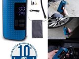 a collage of pictures of a bicycle with a blue case and the words 10 ans garantite