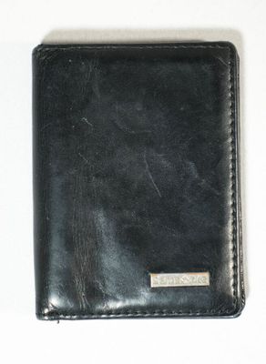 SAMSONITE Porte-monnaie en cuir noir