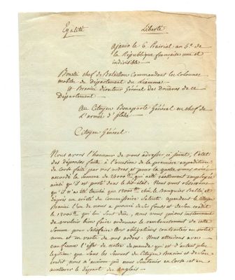 une lettre écrite à l'encre noire sur une feuille de papier