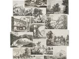 a set of twelve engravings of landscapes and landscapes