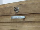 a close up of a drawer with a lock on it