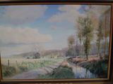 une photo d'un tableau représentant une scène champêtre