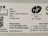 a label on the back of a refrigerator that says thermore