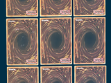 six square images of a black hole in the middle of a blue background