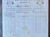an old document that is on display in a glass case