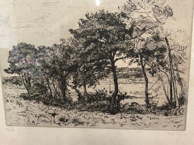 Paul-Emile COLIN (1867-1949). Paysage à Loctudy.
