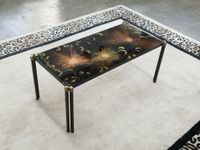 CAPCO table basse de forme rectangulaire à plateau de verre … (photo 2)