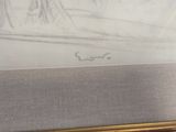 an image of a drawing of a man and a woman sitting on a bench