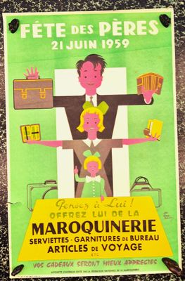 MAROQUINERIE / Affiche originale illustrée éditée par la Féd…