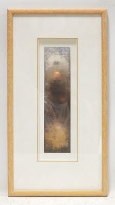 painting of a man with a beard in a frame on a wall