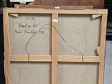 a picture of a wooden box with writing on it