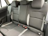 the back seats of a car with a seat belt in a car