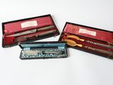 three different types of knives in a case